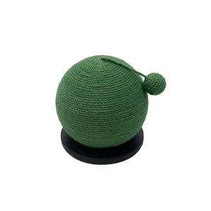 Elegant Feline Cactus Scratching Ball Scratching Post in Green