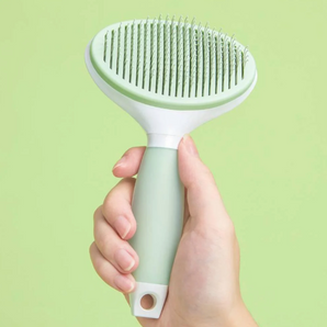 Michu Round Head Cream Pet Grooming Brush