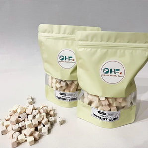 OHF Premium Freeze Dried Pet Food / Treats Yogurt Cube 100g